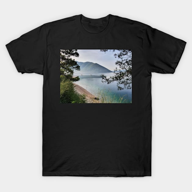 View of the Bay of Kotor T-Shirt by Zamart20